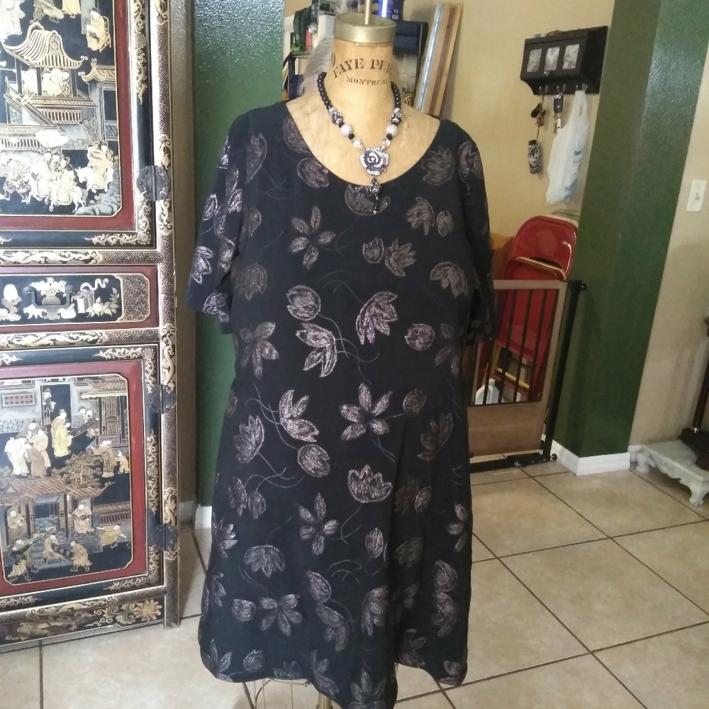 Black and silver dress